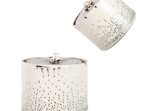 Modern white tea jar