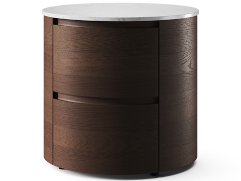 Modern Italian Kristalia Orbit Bedside Cabinet