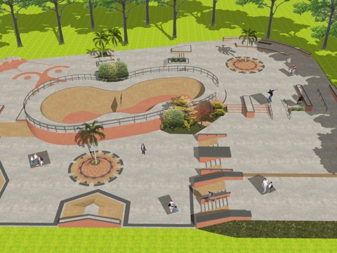 Modern Children's Skate Park