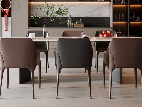 Italian Dining Table and Chair Combination