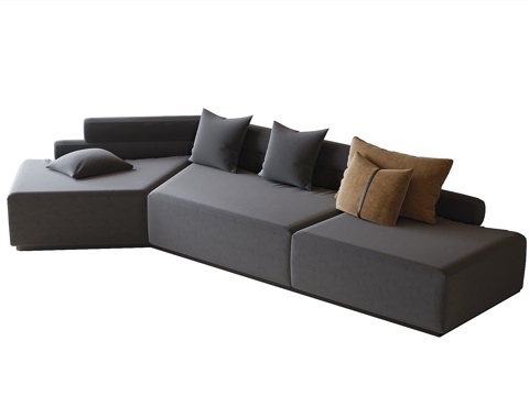 Modern corner sofa multiplayer sofa sofa