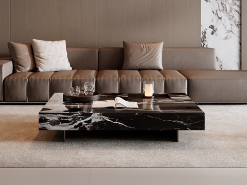 Italian Sofa Coffee Table Combination