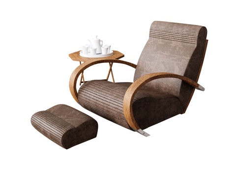 Lounge Chair Sofa Chair Foot Backrest Sofa Single Person Sofa Coffee Table Side Table Low Table Tea Set