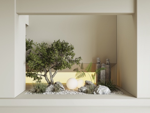 Modern indoor plant landscape