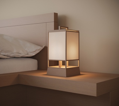 Japanese-style table lamp bedside table lamp