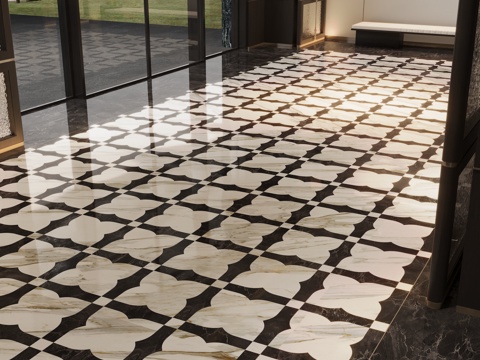 Modern Stone Floor Patchwork Tile