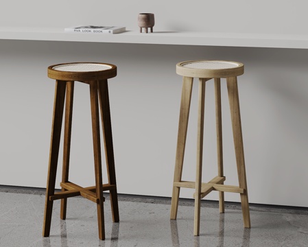 Wabi-sabi Style Bar Stool