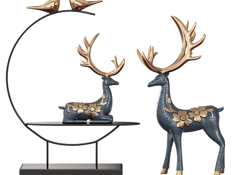 New Chinese Deer Decoration