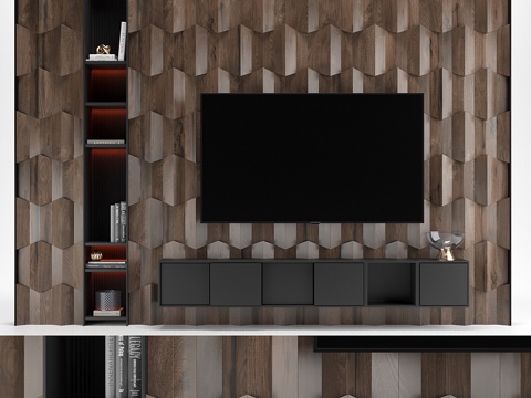 Modern Italian Affordable Luxury Style TV Wall