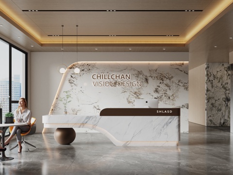 Modern Company Front Desk