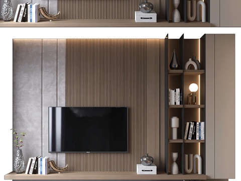 Modern minimalist TV Wall