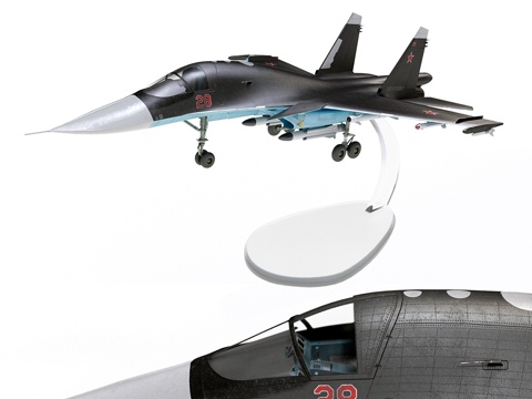 SU-34 aircraft model