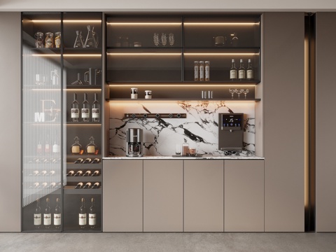 Modern Italian Wine Cabinet