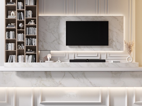 Modern Affordable Luxury Style TV Wall