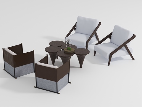 Modern leisure negotiation table and chair combination