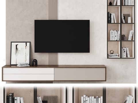 Modern minimalist TV Wall