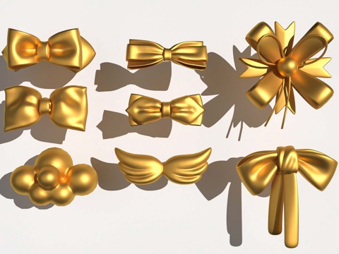 Bow decoration cartoon clothing accessories