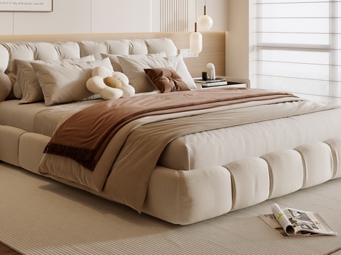 Cream Style double bed