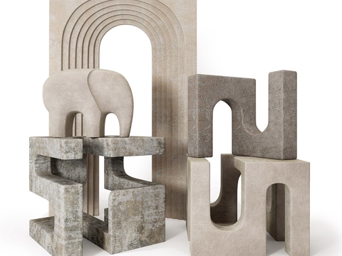 Modern cement sculpture ornaments