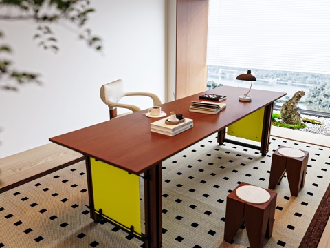 Mid-century Style desk and chair combination