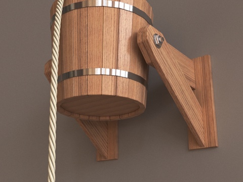 Wooden Barrel Pastoral Barrel