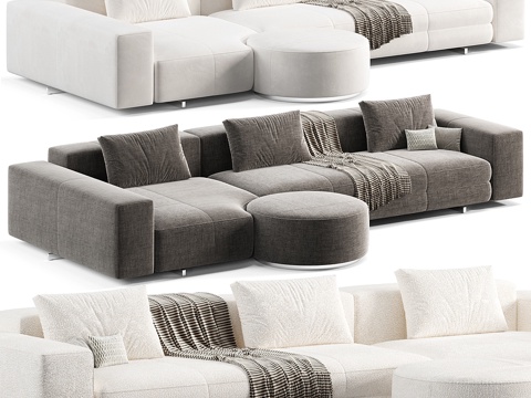 Modern Italian Minotti Yves Sofa