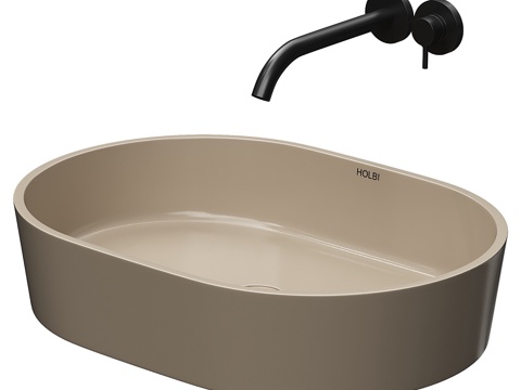 Modern Creamy Holbi Ariel Sink