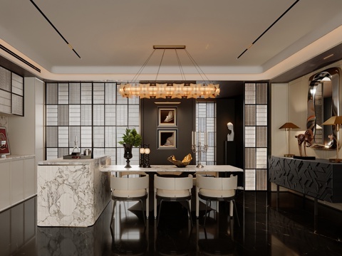 Italian Affordable Luxury Style Home DiningRoom