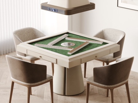 Modern Chess and Card Table Mahjong Table and Chair Smoking Machine Lounge Chair Chair Mahjong Table