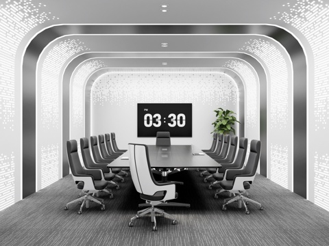 Modern Reception Room Negotiation Room Study Discussion Room Multi-function Meeting Room