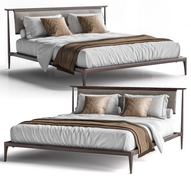 New Chinese Double Bed Shelf Double Bed Wooden Bed