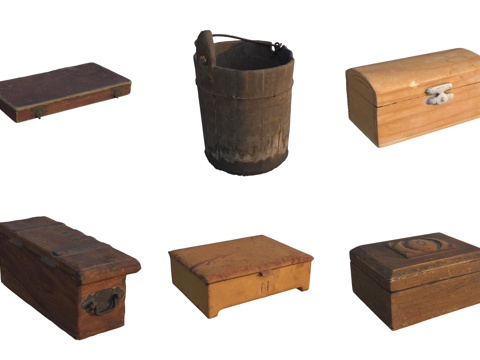 Storage wooden box barrel wooden box