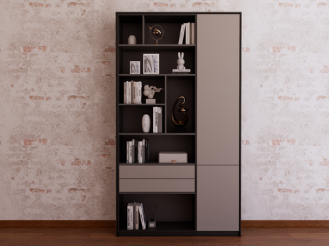 Side Cabinet Storage Cabinet Decorative Cabinet Open Cabinet Bookcase