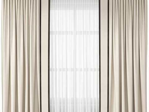 New Chinese Fabric Curtain