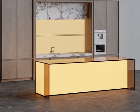 Glass Bar Counter Kitchen Cabinet Cabinet Integrated Cabinet Built-in Oven