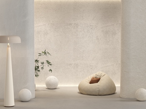 Art Paint Texture Paint Real Stone Paint Beanbag Floor Lamp