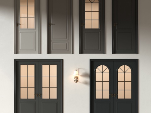 Middle Ancient Door American Door French Door Glass Door Double Door Single Door Bedroom Door Sanitary