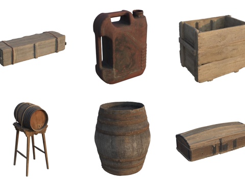 Storage Wooden Box Wooden Barrel Wooden Tank