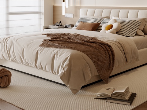 Cream Style double bed