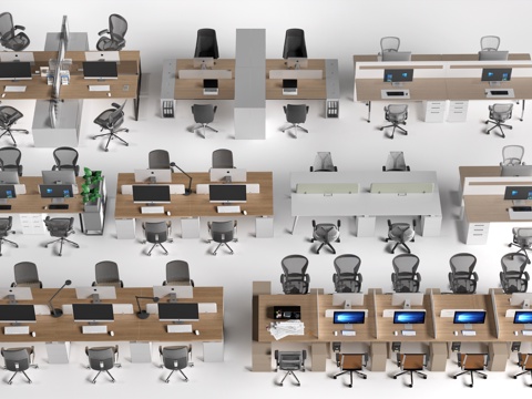 Modern Office Desk and Chair Office Furniture Office Area Desk and Chair Station Desk and Chair