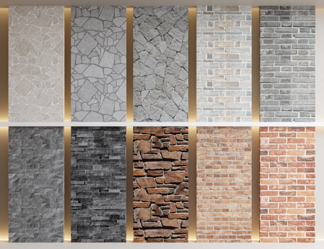 Modern brick wall