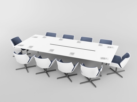 Modern Conference Table and Chair