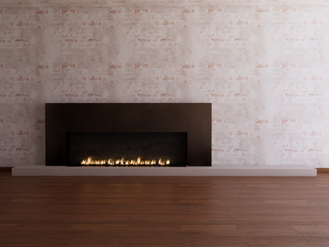 TV Wall decorative background wall fireplace