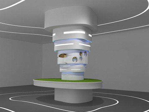 Exhibition Hall Science and Technology Museum Museum Decorative Column Booth Exhibition Item Splice Screen