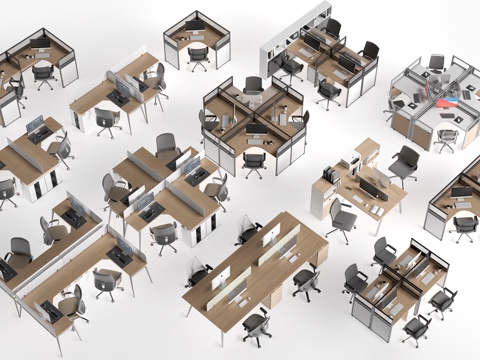 Modern Office Desk and Chair Office Furniture Office Area Desk and Chair Station Desk and Chair