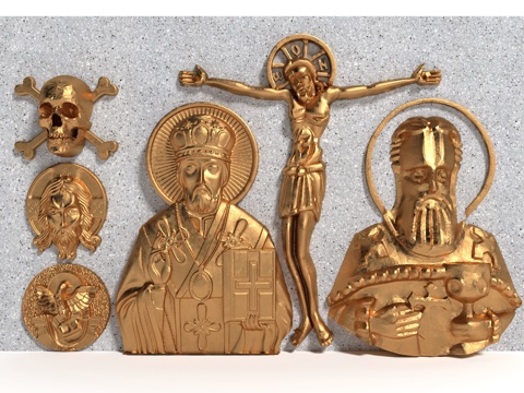 modern style jesus relief