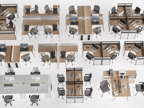 Modern Office Desk and Chair Office Furniture Office Area Desk and Chair Station Desk and Chair