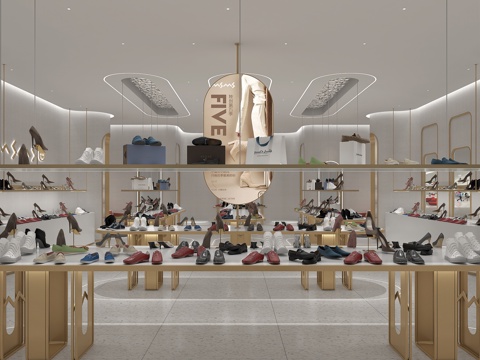 Modern Shoe Store Showroom