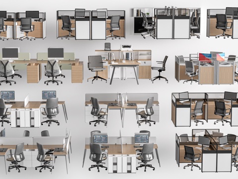 Modern Office Desk and Chair Office Furniture Office Area Desk and Chair Station Desk and Chair