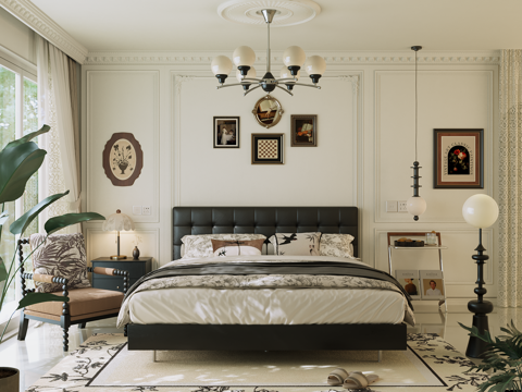 Modern French Bedroom